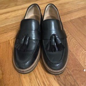 Clarks Black Platform Loafers Creepers Size 10